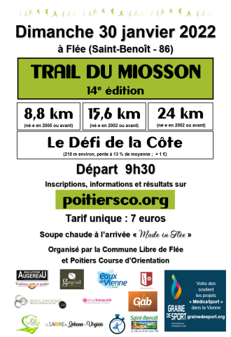 Trail du Miosson Affiche