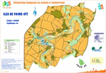 Carte de Payré - Les iles de Payré (format VTT)