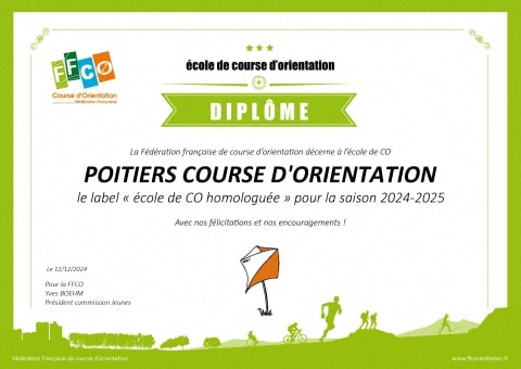 Diplôme de l'école de CO