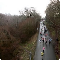 Janvier 2020 - Trail du Miosson - Au pont de chemin de fer