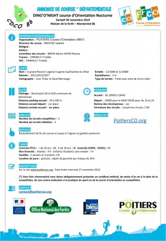 Ding'O Night - Annonce de course