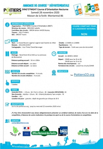 Ding'O Night - Annonce de course