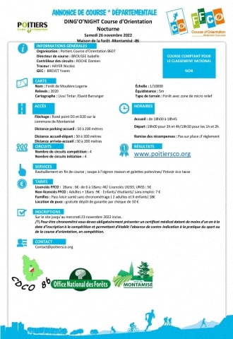 Ding'O Night - Annonce de course